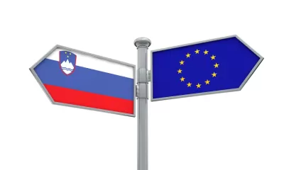 Slovenia and European Union guidepost in different directions