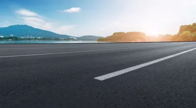 Vista della superficie stradale