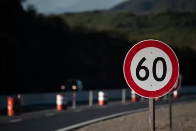 Close-up road sign 60 km\h